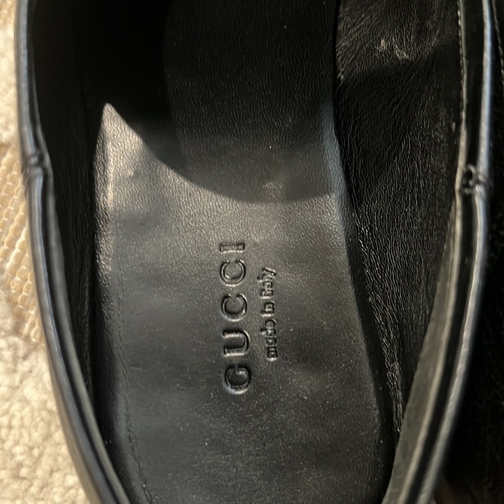 Authentic- Gucci Womans Brixton Collapsible Apron Toe Loafers - Picture 8 of 9
